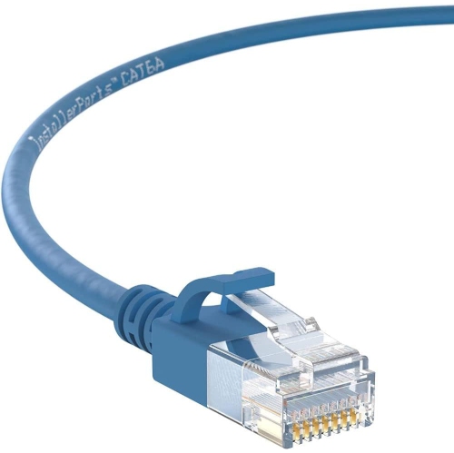 UNKNOWN  Ethernet Cable Cat6A Slim Cable Utp Booted 7 Ft (5 Pack) - - Professional Series - 10Gigabit/sec In Blue
