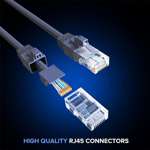 Cat6 Ethernet Cable 50ft, CCA Ethernet Cable, UTP, LAN Cable, Network Cable, Ethernet Cord with RJ45 Connectors,