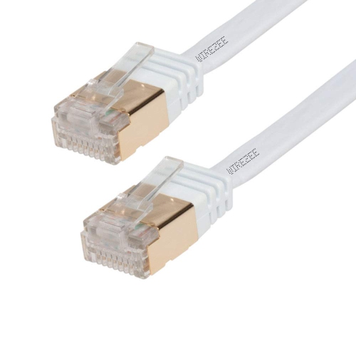 UNKNOWN  High Speed Ultra Flat Cat7 Ethernet Cable, Rj45 Computer Internet LAN Network Ethernet Patch (White, Blue, Black)
