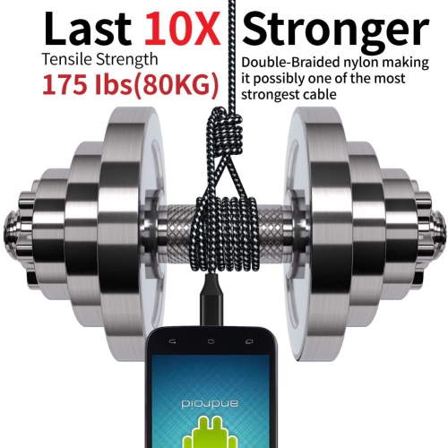 Micro USB Cable, [2 Pack] Android Charger Cables Micro USB to USB A Nylon Braided Charge Cord Wire Compatible