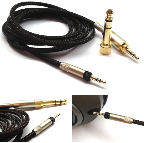 Replacement Audio Upgrade Cable Compatible with Audio Technica ATH-M50x, ATH-M40x, ATH-M70x, ATH-M60X