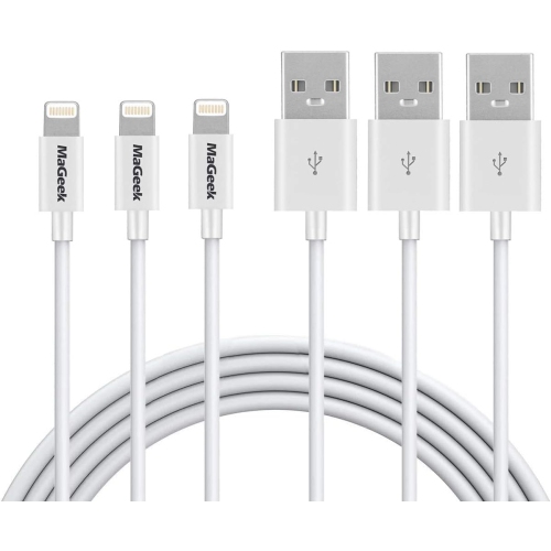 UNKNOWN  Iphone Charger, Apple Mfi Certified Iphone Charger Cable [3-Pack, 3.3Ft] Lightning to USB Charge Cord for Iphone