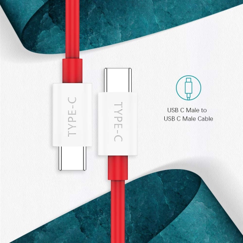 Warp Charge 65W Cable for OnePlus 9 Pro 8T, USB C to USB C Cable for OnePlus 10T 125W SUPERVOOC 6.6ft Super Fast