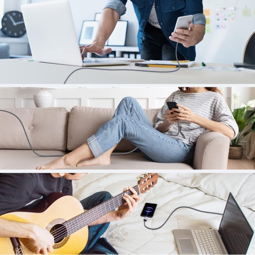 Micro USB Cable 20 Ft/6M,Long Android Charger Cable,Nylon Braided Durable Fast Phone Cord Charging for Samsung