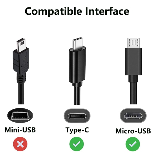 Cordon de chargement de rechange, câble de chargement USB compatible avec les casques sans fil, les claviers, les souris et les caméras Web