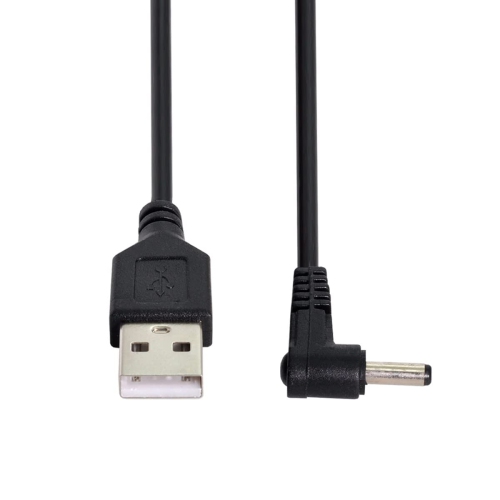 CY USB 2.0 A Type Male to Right Angled 3.5 x 1.35mm DC 5V Power Plug Barrel Connector 90 Degree Charge Cable