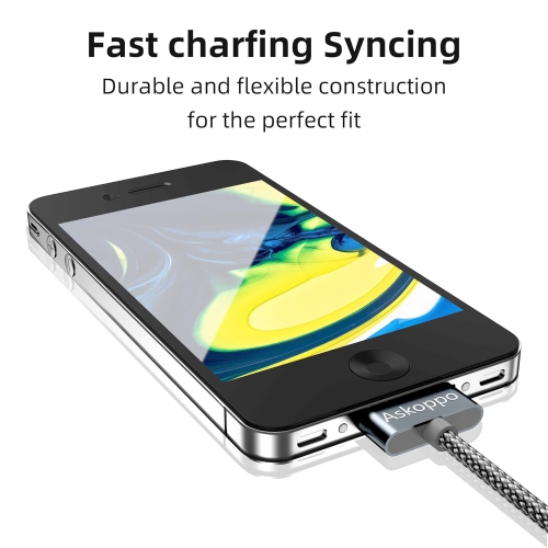 iPhone 4s Cable, 30-Pin USB Sync and Charging Data Cable Compatible with iPhone 4/4s, iPhone 3G/3GS, Pad