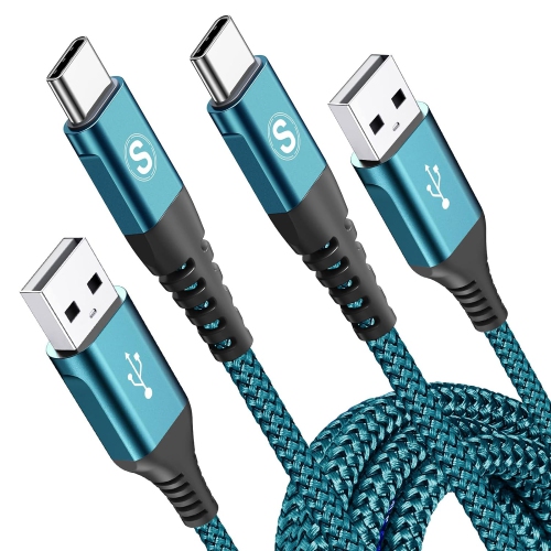 UNKNOWN  USB C Cable Fast Charge 3.1A [2 Pack，3.3Ft]， Type C Cable Nylon Braided Charging Cable Compatible With Galaxy