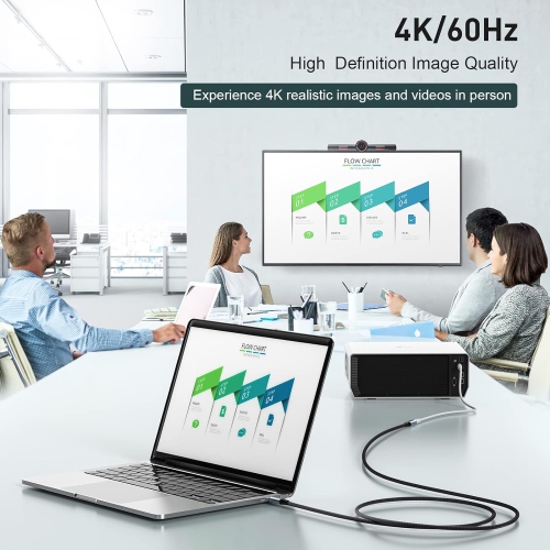 Câble de rallonge USB-C 6,6&nbsp;pi, [USB 3,2/10&nbsp;Gb/s] USB-C mâle à femelle; Câble de rallonge 100&nbsp;W à chargement rapide