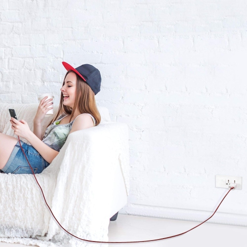 Micro USB Cable 10ft with 3A Fast Charging, 2Pack Ultra Durable 10ft Nylon Braided Charger Cords for Galaxy S7/S6/J8/J7