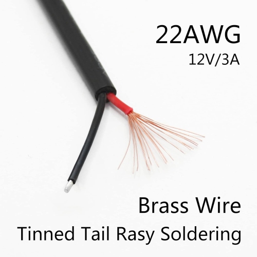 2Pcs Short USB 2.0 Female 2 Pin Bare Wire,30cm/11.8in USB 12V/3A Pigtail Open End Power Cable,for and USB Equipment