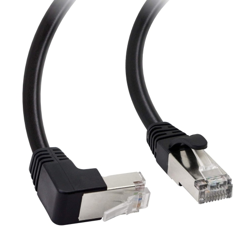 Cat5 Ethernet Cable,RJ45 Male to Male 90 Degree Internet Network LAN Cable Patch Cord for PC, Router, Modem, Printer,