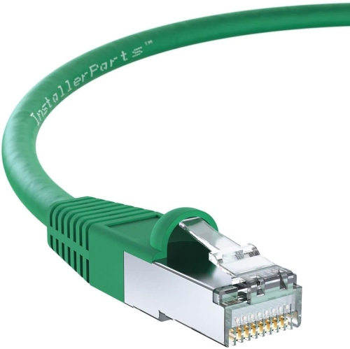 UNKNOWN  15 Ft Cat 6 Shielded (Sstp) Patch Cable Molded - Professional Series - 50 Micron Gold Plated Rj45 In Green