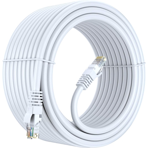 Cat 6 Ethernet Cable 50 Ft, 100% Pure Copper, Cat6 Cable LAN Cable, Internet Cable, Patch Cable and Network