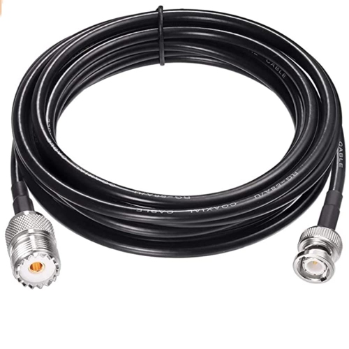 UNKNOWN  Bnc to Uhf Female So239 Jumper Pigtail Cable Rg58 Adapter Antenna Patch Cord for Scanner, Ham Radio, Handheld Cb