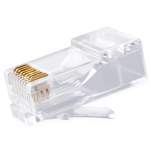 UNKNOWN  100-Pack Cat 6 Connectors Rj45 Modular Plugs for Cat 6 Utp Ethernet Solid Or Stranded Cable (Cat6 Connector)