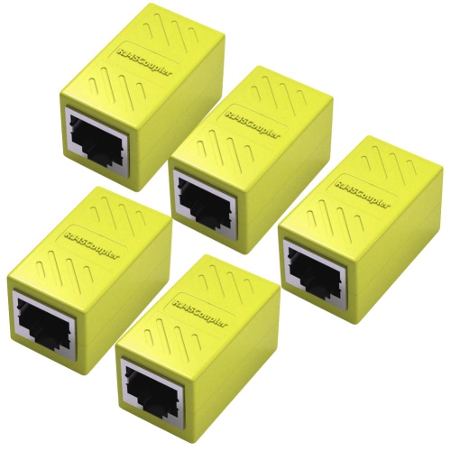 UNKNOWN  Rj45 Coupler 5 Pack, Rj45 Coupler Ethernet Extension, for Cat7/cat6/cat5E/cat5 Ethernet Cable - Network Cable