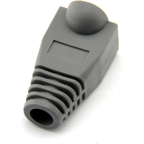 Bluesky 100 Pcs Gray Soft Plastic CAT5E CAT6 Ethernet RJ45 Cable Cap Connector Boots Plug Cover Strain Relief Boots