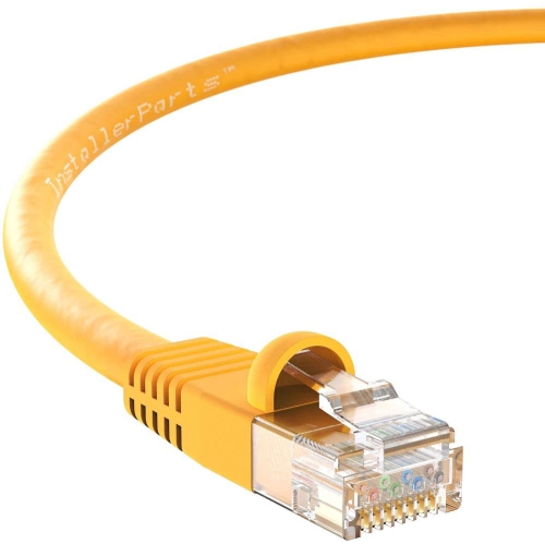75 Ft Cat 6 Molded Snagless Patch Cable Yellow - Professional Series - 50 Micron Gold Plated RJ45