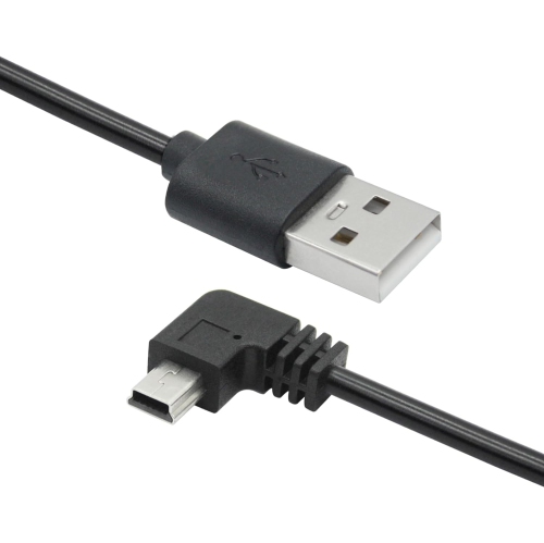 Right Angle Dash Cam Power Cord 11.5FT,90 Degree Mini USB Charging Cable 24AWG for for Garmin Nuvi GPS,Canon