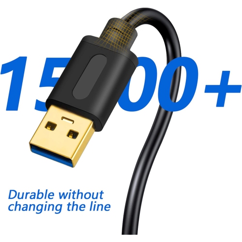 USB 3.0 A to A Male Cable 6Ft, Tan USB to USB Cable,USB Male to Male Cable Double End USB Cord with Gold-Plated