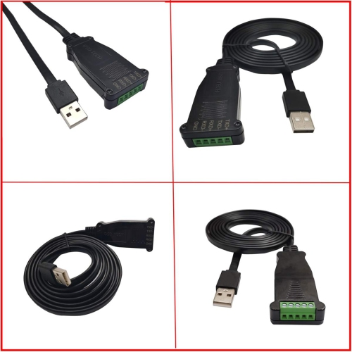 Câble USB vers RS485 RS422 SH-U11&nbsp;L avec puce FT232 FTDI-1,5&nbsp;M/5FT