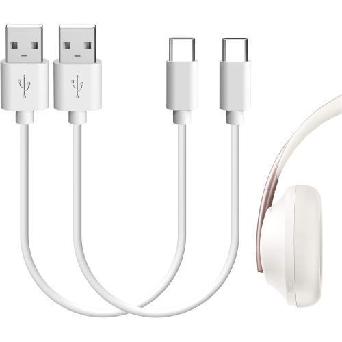 USB Headphones Short Charger Cable, Compatible with Bose QuietComfort SE, QCSE, Earbuds II, QC45 Charger, USB