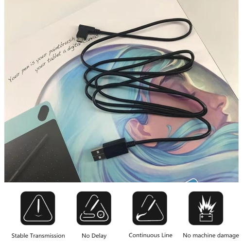 Wacom Intuos Cable Replacement Micro USB Charger Cable Charging Cord Data Sync Cord Line for Wacom Intuos CTL480 CTL490