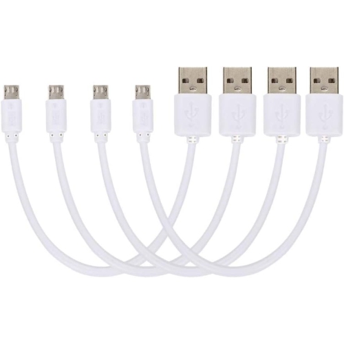 UNKNOWN  Micro USB Cable Durable Charging Cable for Smart Phone Short 20Cm Charging And Sync Cable(Pack Of 4)