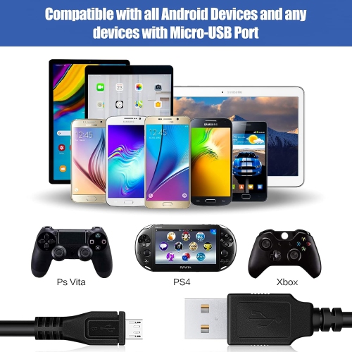 3ft Câble de recharge micro USB 2,0 de rechange pour ordinateur Sync. Données/chargeur pour montre intelligente Kidizoom de VTech