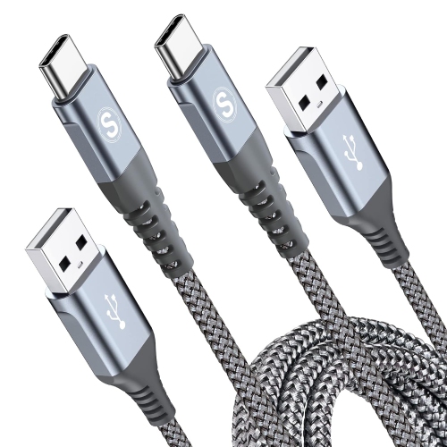 UNKNOWN  USB C Cable Fast Charge 3.1A [2 Pack, 10Ft], Type C Cable Nylon Braided Charging Cable Compatible With Galaxy