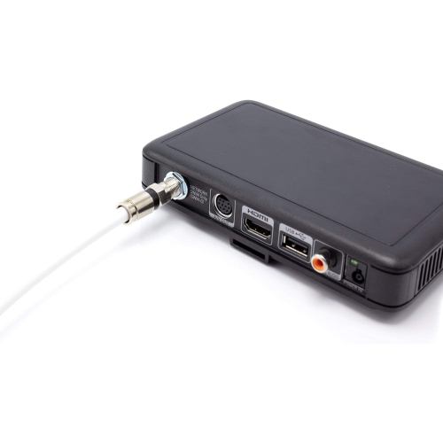 15' Feet, White RG6 Coaxial Cable with Weather Proof Connectors, F81 / RF, Digital Coax - AV, Cable TV,