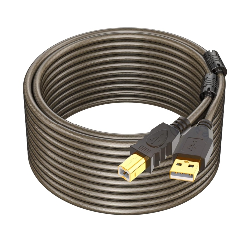 UNKNOWN  Printer Cable 20Ft, USB 2.0 Type A to Type B Printer Cord, Scanner Cord, High Speed USB Printer Cable, Printer