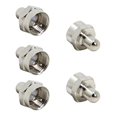 UNKNOWN  Coax Cable Caps, F Type 75 Ohm Terminator, 5-Pack, Coax Terminator Caps for Unused Ports On Splitter, Amp