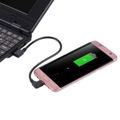 Right Angle Micro USB Cable, Micro USB 6 Inches Cord Short Micro USB Cable, USB Male to Micro USB Male Adapter Cable,