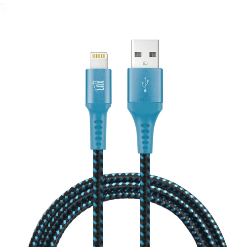 LAX iPhone Charger Lightning Cable - MFi Certified Durable Braided Apple Lightning USB Cord for iPhone 11/11 Pro Max/XS
