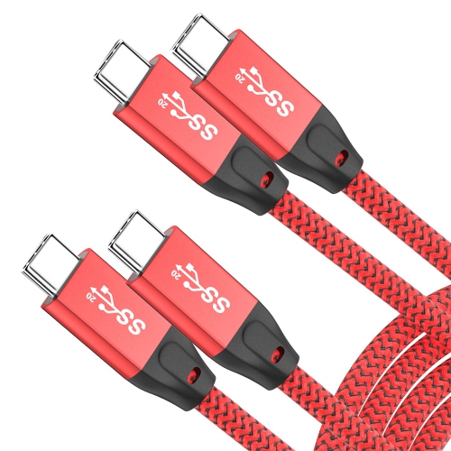 UNKNOWN  USB C to USB C Cable 100W 1.5Ft(2 Pack), USB 3.2 Gen 2X2 20GBps Data Transfer Type-C Cable Pd Fast Charging, 4K