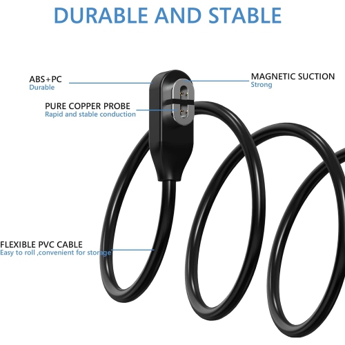 Snap Quick Connect Charger Cable Compatible with Shokz OpenRun, OpenRun Pro, OpenRun Mini, USB Replacement