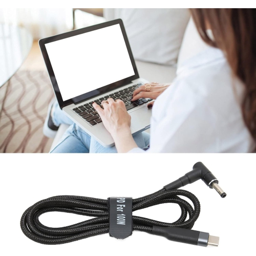 Laptop Charging Cable for Lenovo Ideapad 100/110/110S/120S/130/130Ss130 Series Laptop, Replacement 100W USB‑C to DC