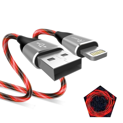 UNKNOWN  Light Up Iphone Charger Cord, Led Lightning Cables 1 Pack | Apple Mfi Certified | USB Fast Charging Cord