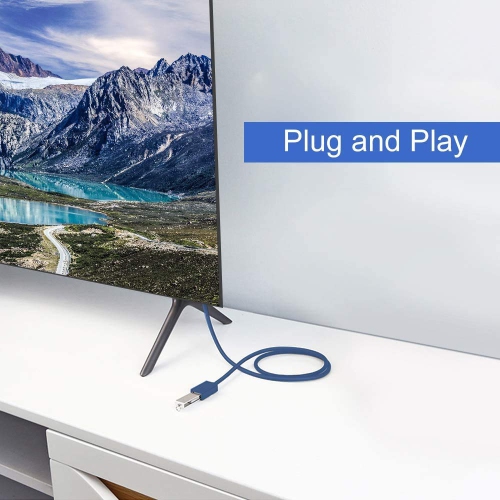 USB 3.0 Extension Cable 1FT 2 Pack 90 Degree Left & Right Angle USB Adapter Male to Female Short USB3 Cables Up & Down