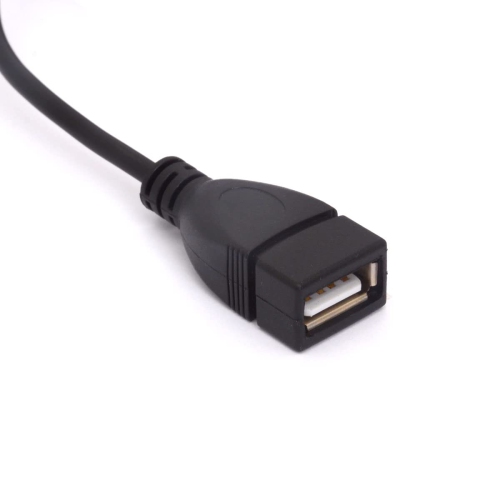 USB Extension Cable with On/Off Switch, 90 Degree Down Angle USB 2.0 Male to Female Extender Cord Support Data