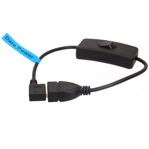 USB Extension Cable with On/Off Switch, 90 Degree Down Angle USB 2.0 Male to Female Extender Cord Support Data