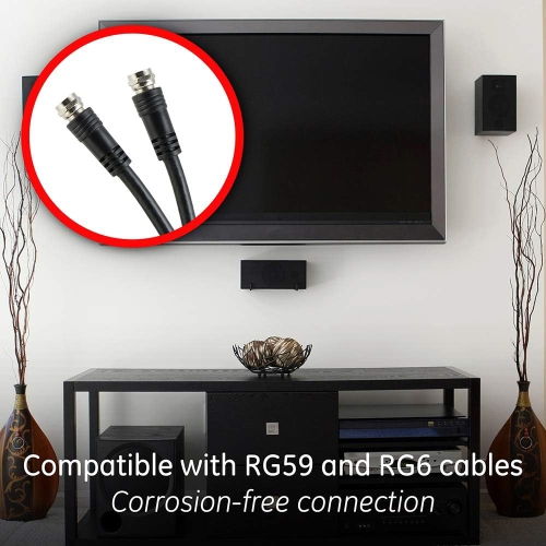 2-Way Coaxial Cable Splitter, 5-900 Mhz Ran, RG59 RG6 Coax Compatible, Audio, Video, Works with HD TV, Cable,