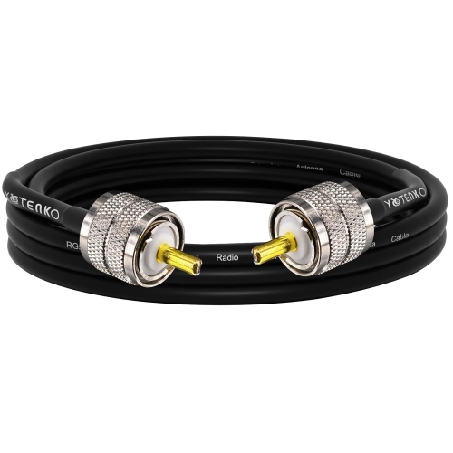 PL259 Coax Cable 3.2ft CB Coax Cable,RG58 Coaxial Cable UHF Male to Male Cable 50 Ohm Coax Low Loss for CB