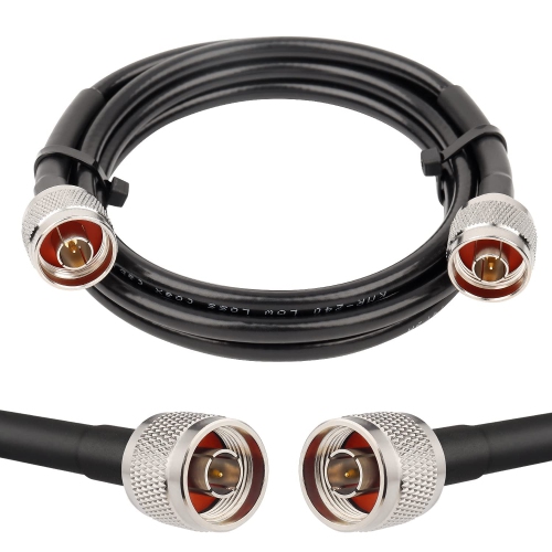 6FT N Male to N Male Cable KMR240 N Male Connector Coax Extension Cable Pure Copper Low Loss N Male Coaxial