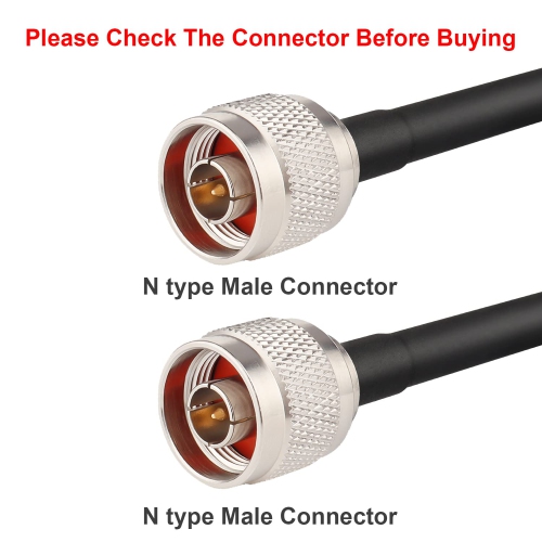 6FT N Male to N Male Cable KMR240 N Male Connector Coax Extension Cable Pure Copper Low Loss N Male Coaxial