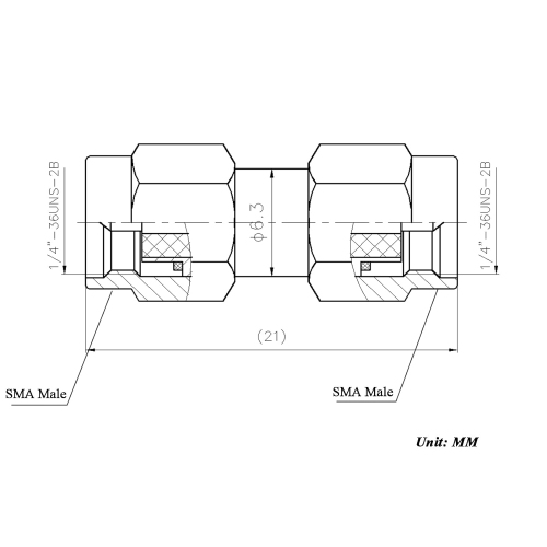 TOJOIN RF Coaxial Adapter Connector SMA Male to Male DC-12GHZ 50ohm, RF SMA Adapter for RF Cable, Coupler Antenna,
