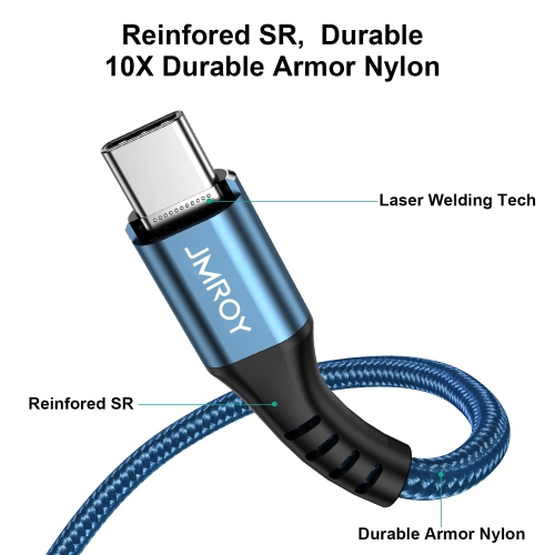 240W USB C to USB C Charger Cable,QC4.0 PD 48V 5A USB C to USB C Cable Fast Charging 60W 100W 140W for iPhone 15 iPad
