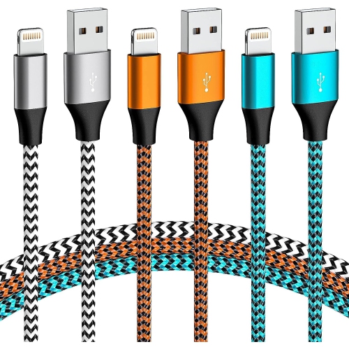 UNKNOWN  [Apple Mfi Certified] Iphone Charger, Compatible for Iphone Charger, 3Pack 10Ft Fast Chargers Lightning Cable for Iphone